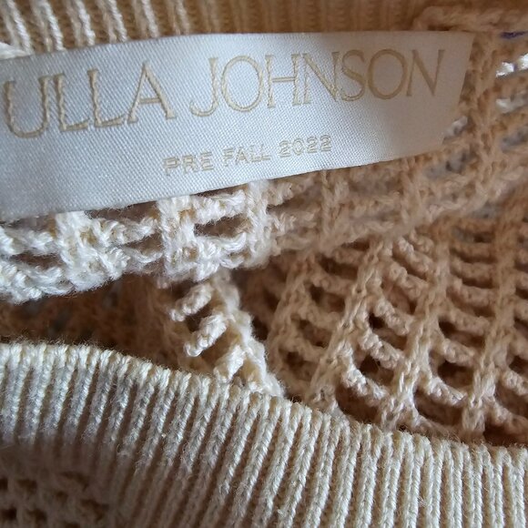 NWOT ULLA JOHNSON (SM) Openwork Delaney - Draped Sleeve Details - Picture 7 of 8